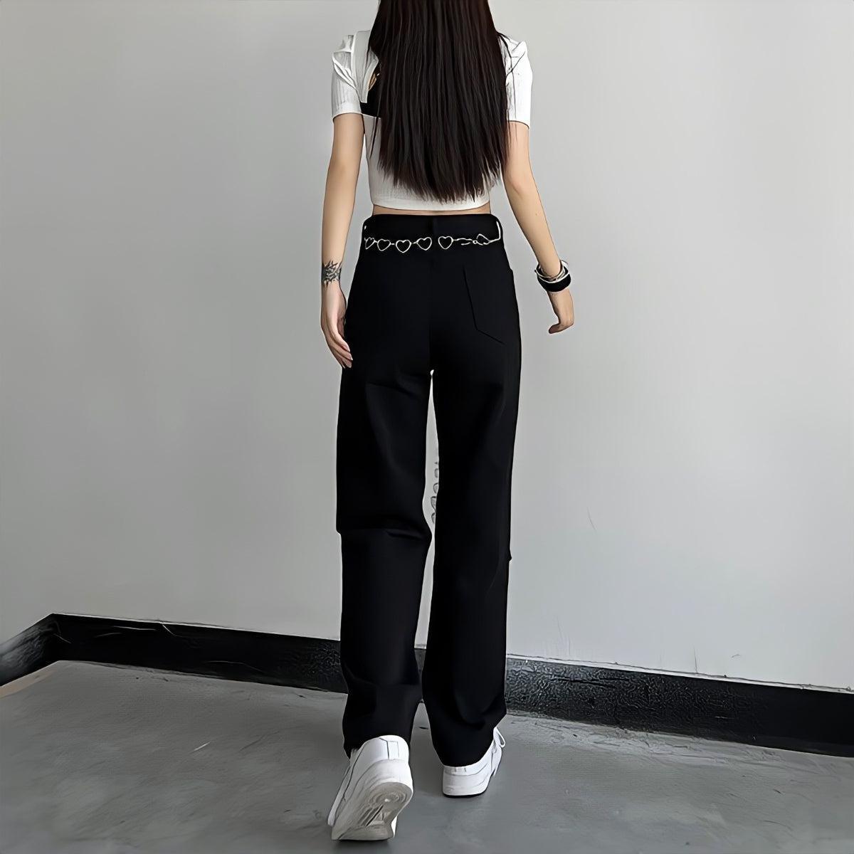 Lace Up Knee Washed Jeans Lace Up Knee Washed Jeans