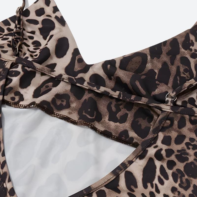 Leopard Backless Mini Dress Leopard Backless Mini Dress