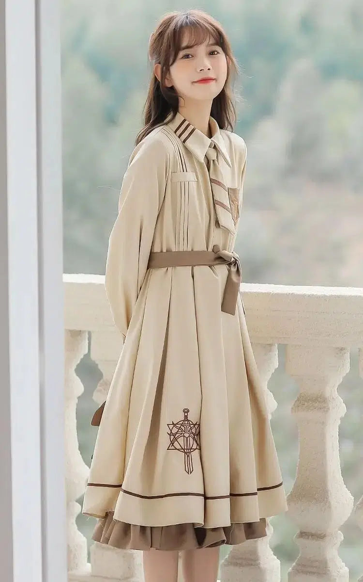 Light Academia Uniform Midi Dress Light Academia Uniform Midi Dress