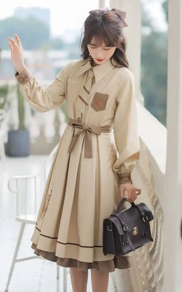 Light Academia Uniform Midi Dress Light Academia Uniform Midi Dress