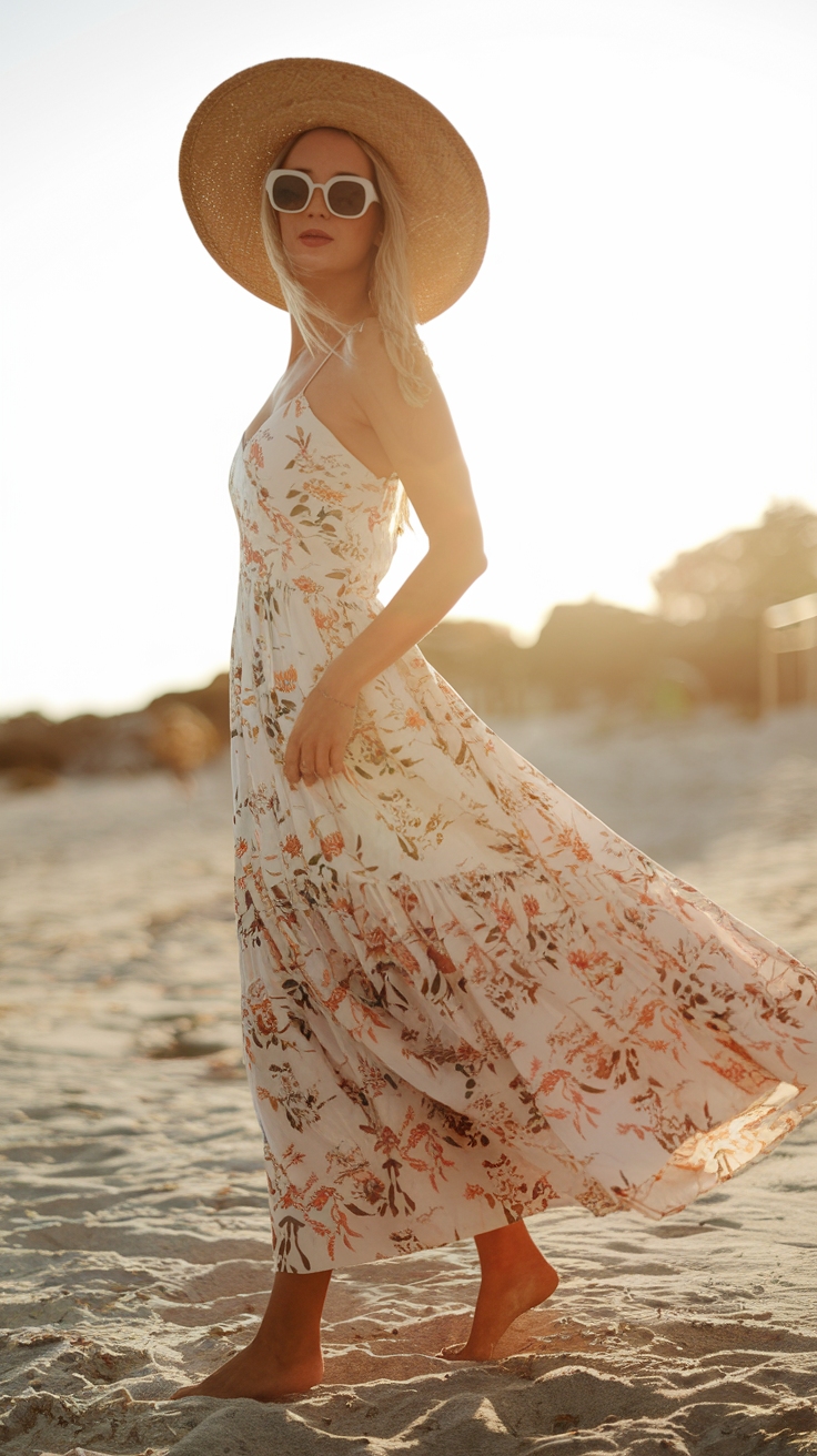 The Versatility of Long Dresses This Season outfit idea