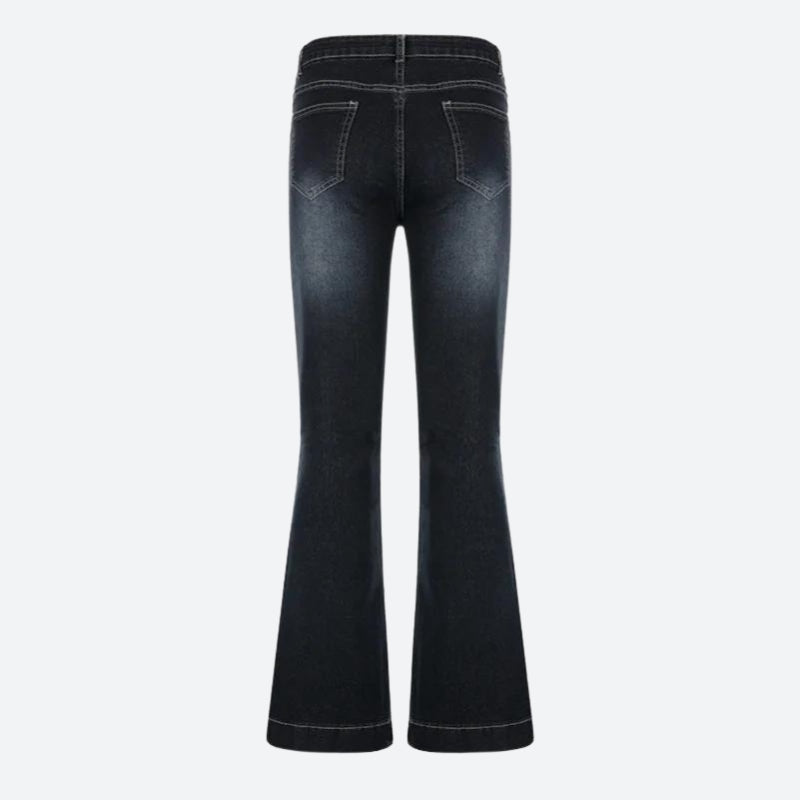 Low Rise Flare Denim Jeans Low Rise Flare Denim Jeans