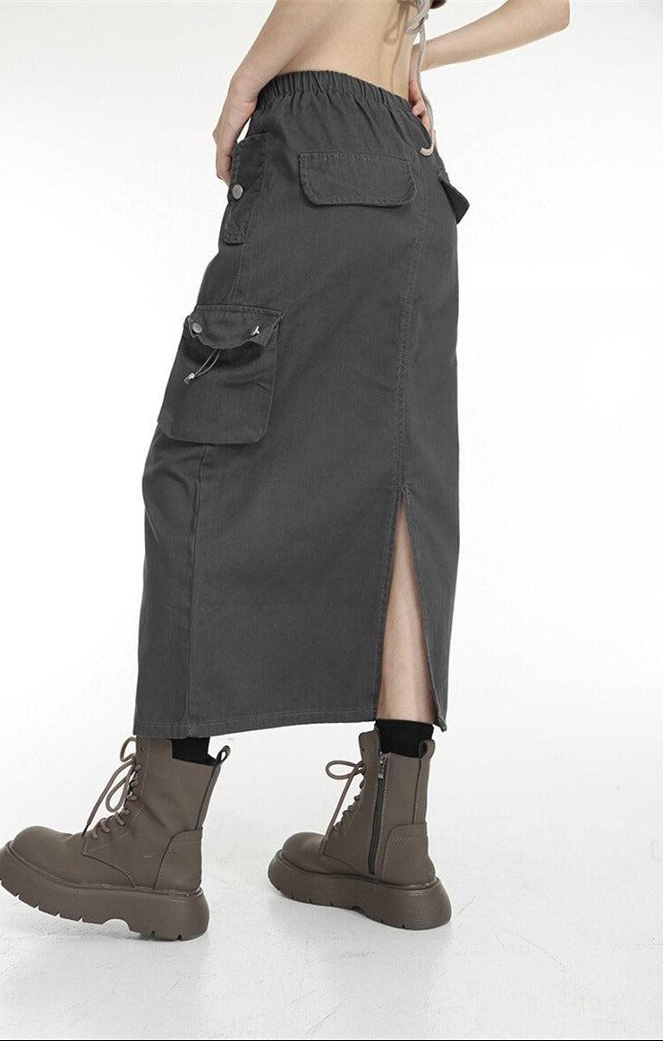 Low Rise Parachute Maxi Skirt Low Rise Parachute Maxi Skirt