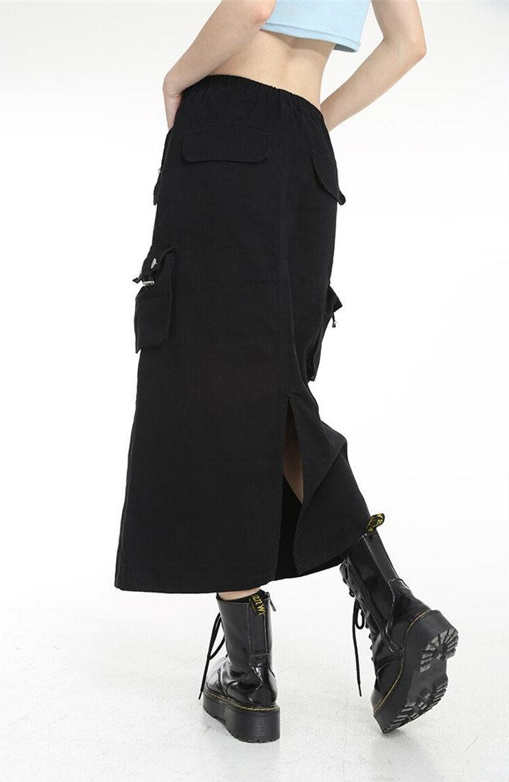 Low Rise Parachute Maxi Skirt Low Rise Parachute Maxi Skirt