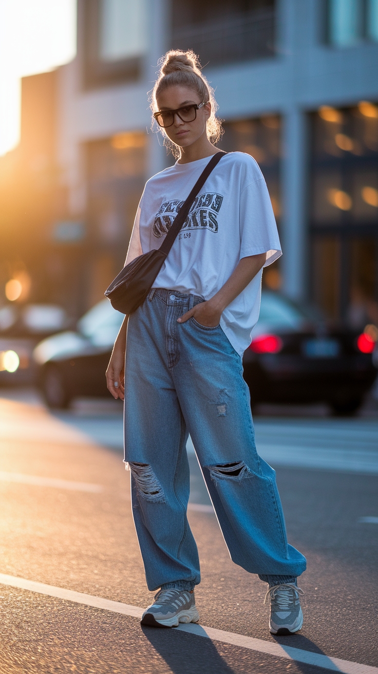 The Return of Lowrise Baggy Jeans: How to Wear Them outfit idea