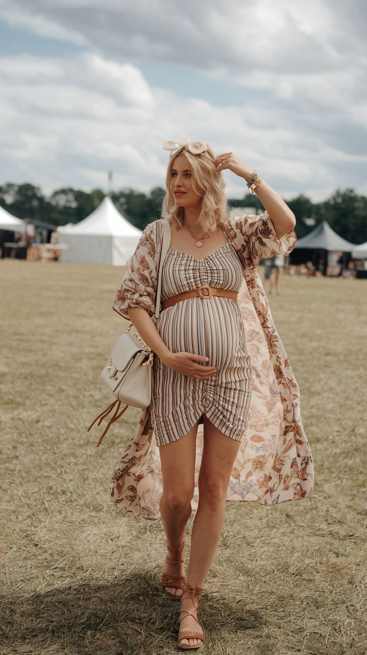 Maternity Festival Outfits for Expecting Moms outfit idea