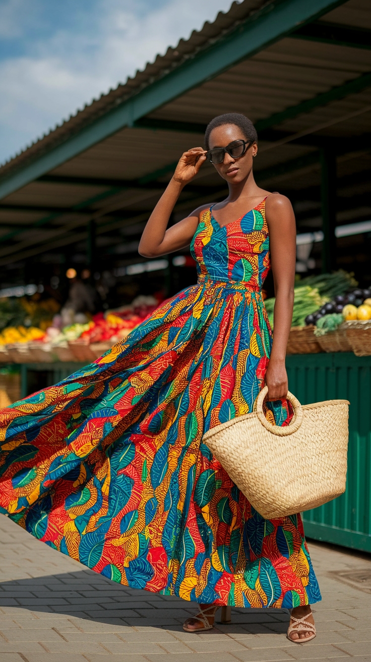 Chic Maxi Ankara Dresses for a Fashion-Forward Look outfit idea