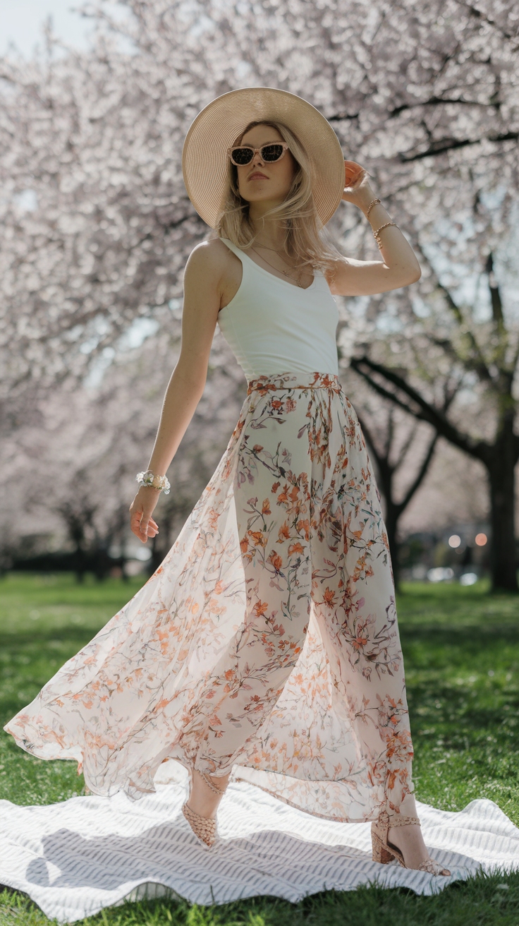 Styling Tips for the Perfect Maxi Skirt Look outfit idea