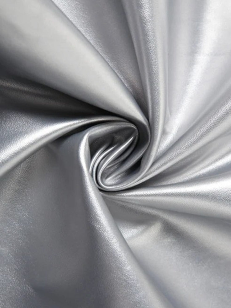 Metallic Silver Maxi Dress Metallic Silver Maxi Dress