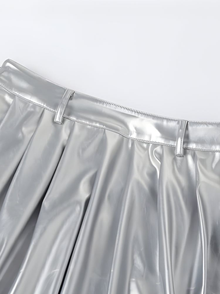 Metallic Silver Maxi Dress Metallic Silver Maxi Dress