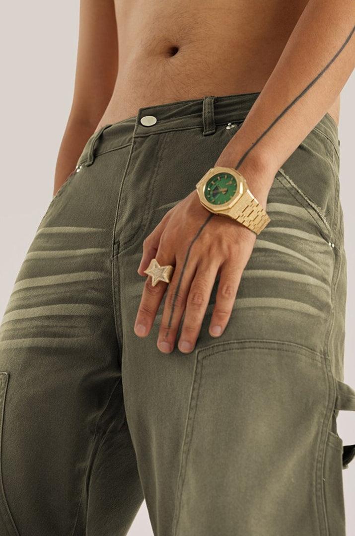 Mid Rise Washed Distressed Jeans Mid Rise Washed Distressed Jeans