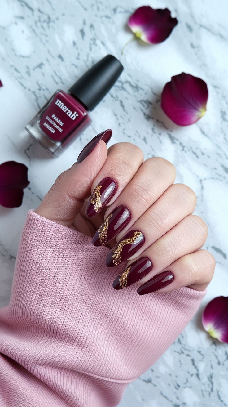 Nail Art Merah Maroon: Unique Designs to Try Today outfit idea