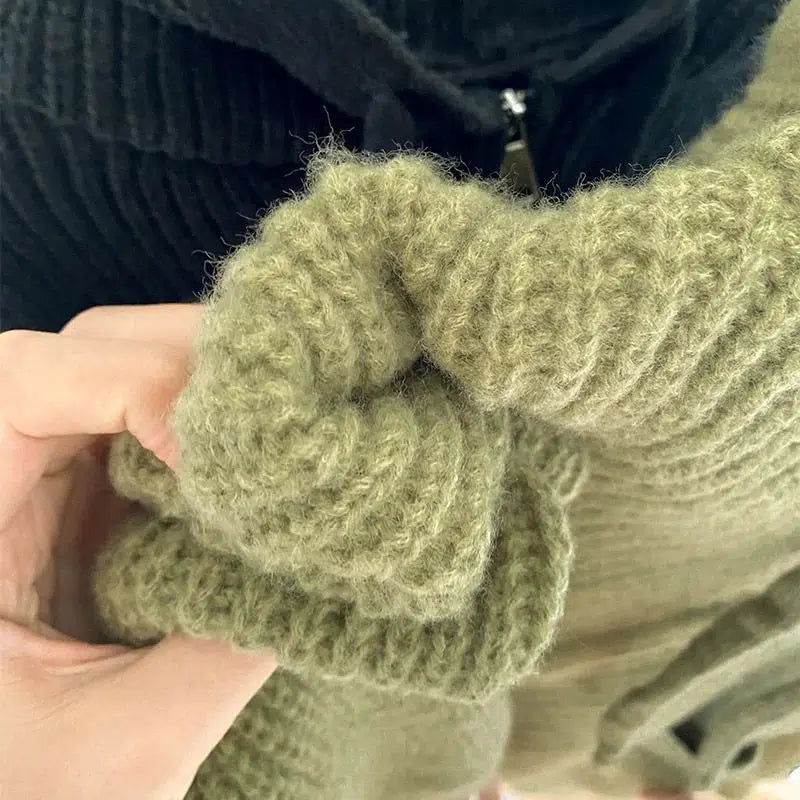 Oversized Knitted Hooded Cardigan Oversized Knitted Hooded Cardigan
