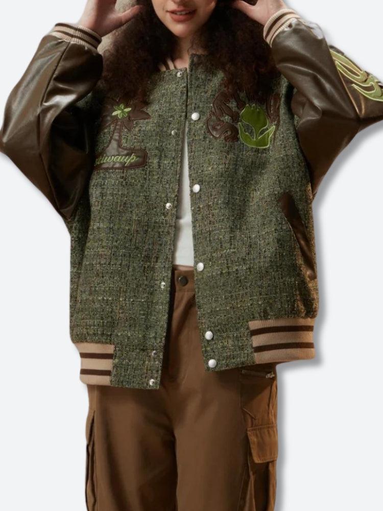 Patchwork Bomber Jacket Patchwork Bomber Jacket