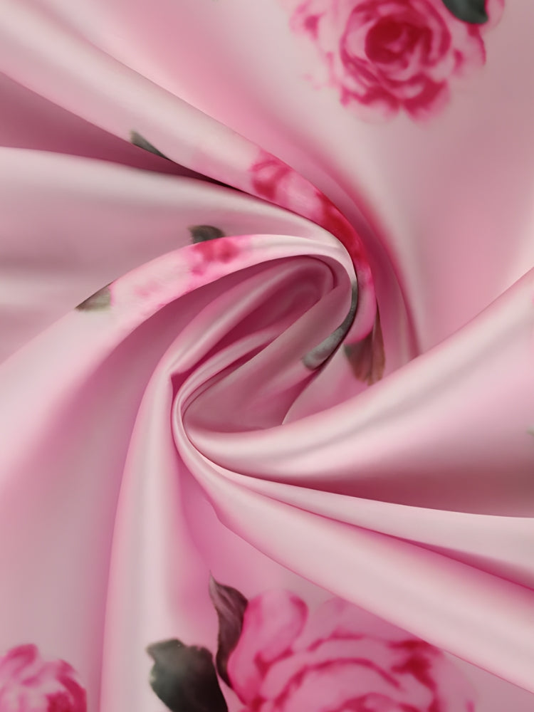 Pink Rose Satin Maxi Dress Pink Rose Satin Maxi Dress