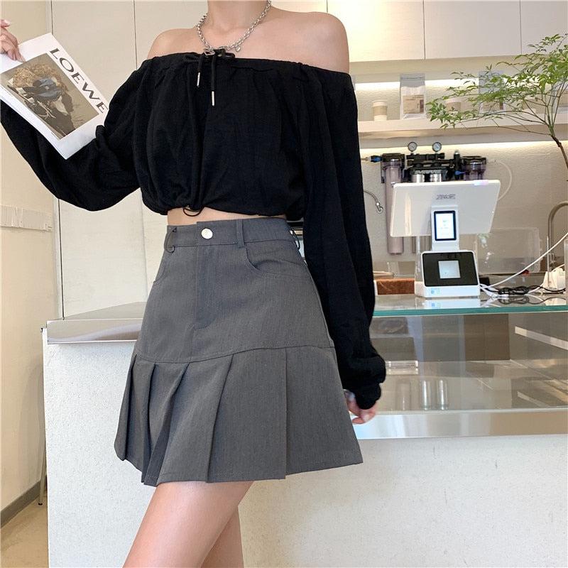 Pleated College Mini Skirt Pleated College Mini Skirt