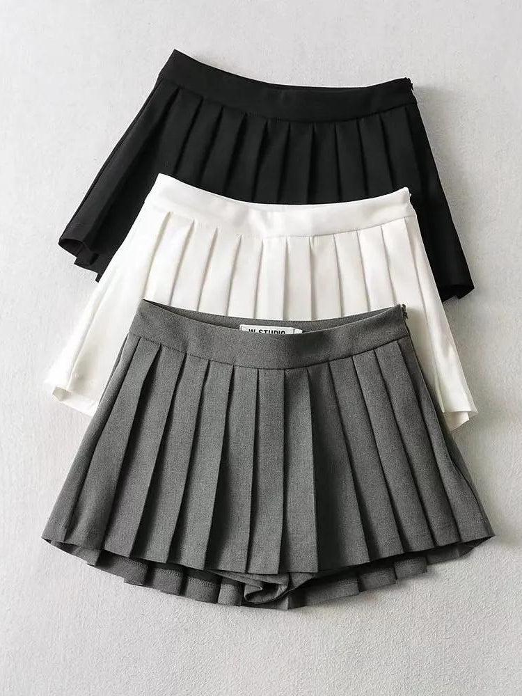 Pleated Mini School Skort Pleated Mini School Skort