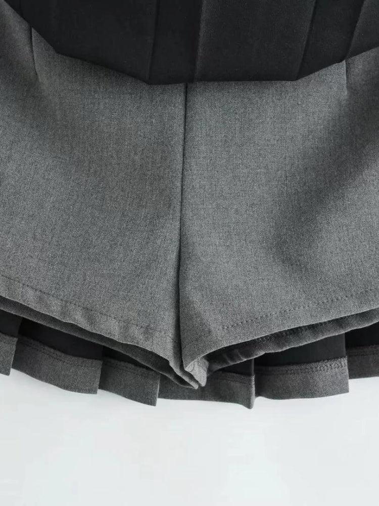 Pleated Mini School Skort Pleated Mini School Skort