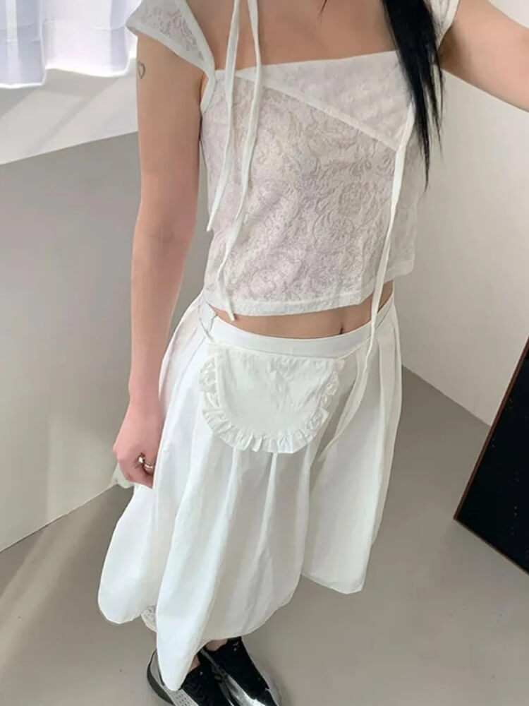 Pleated Pocket Midi Skirt Pleated Pocket Midi Skirt