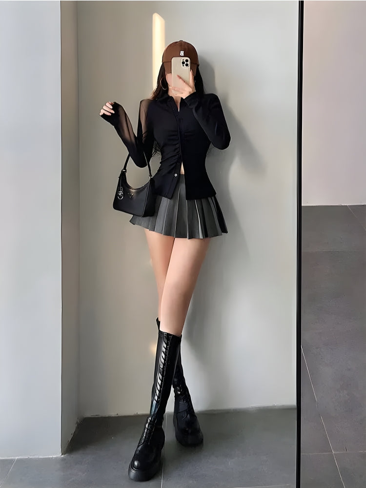 Pleated Tennis Mini Skirt Pleated Tennis Mini Skirt