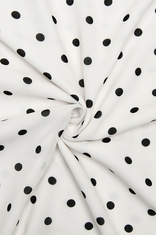 Polka Dot Halter Neck Sleeveless Maxi Dress Polka Dot Halter Neck Sleeveless Maxi Dress
