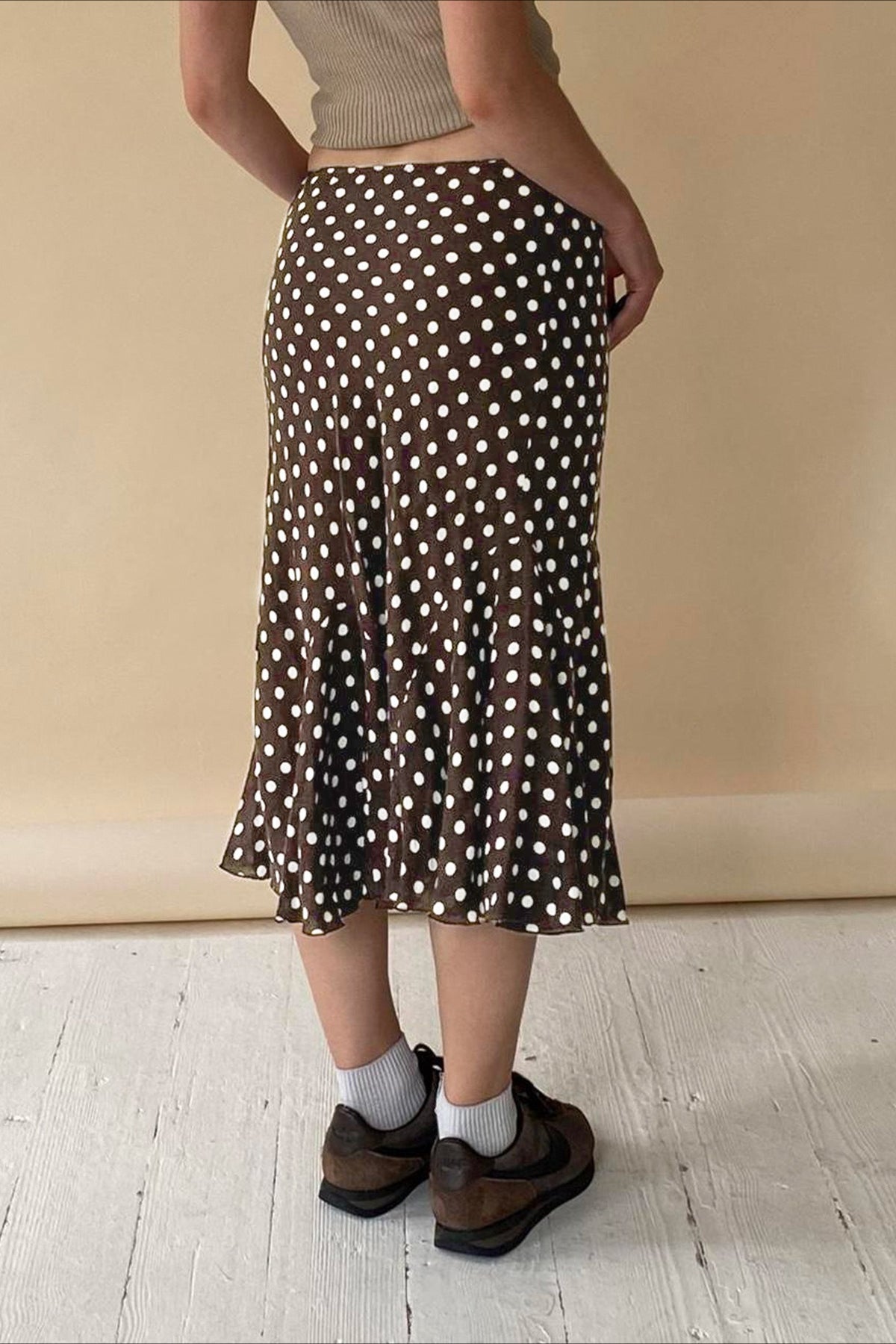 Polka Dot Low Waist Mermaid Skirt Polka Dot Low Waist Mermaid Skirt