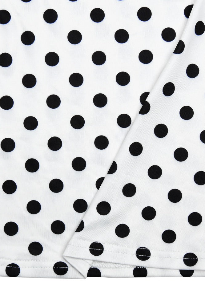 Polka Dot Round Neck Two Pieces Set Polka Dot Round Neck Two Pieces Set