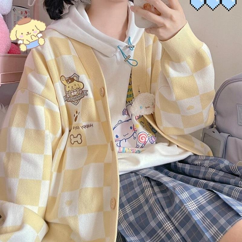Pompurin Buttoned Yellow Cardigan Pompurin Buttoned Yellow Cardigan