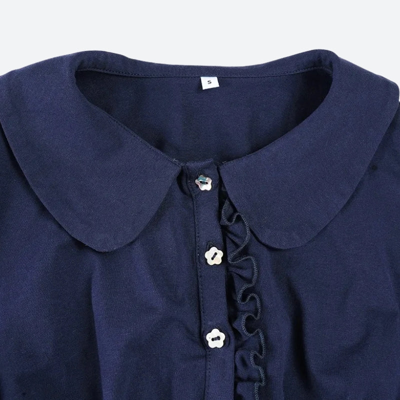 Ruffled Polo Mini Dress Ruffled Polo Mini Dress