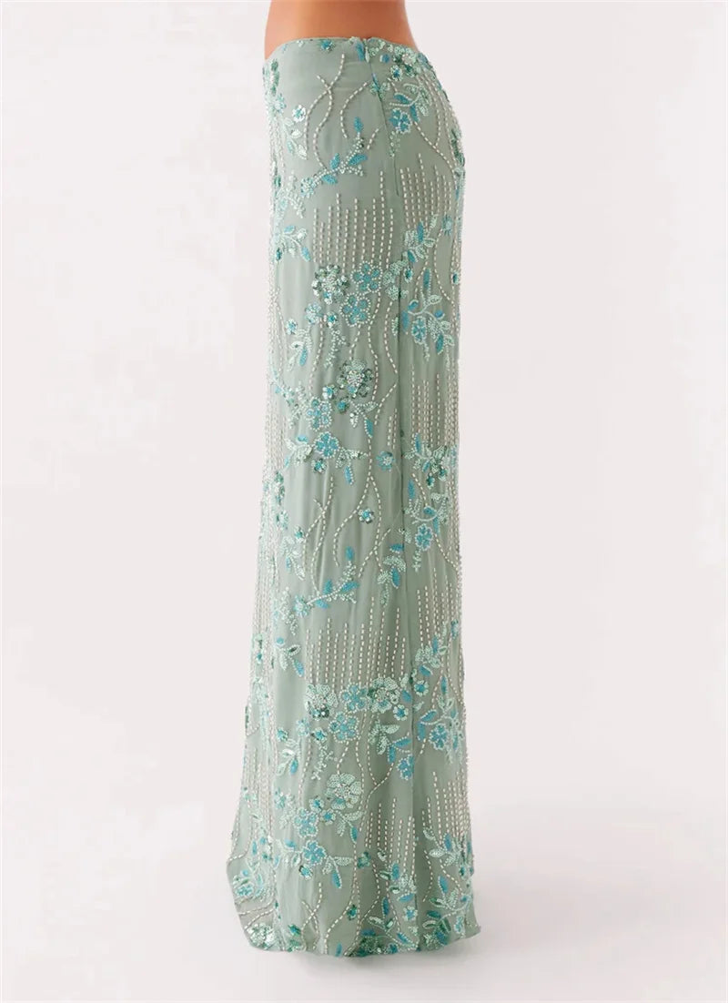 Sequin Embellished Maxi Skirt Sequin Embellished Maxi Skirt