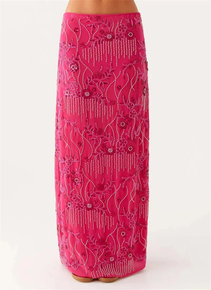 Sequin Embellished Maxi Skirt Sequin Embellished Maxi Skirt