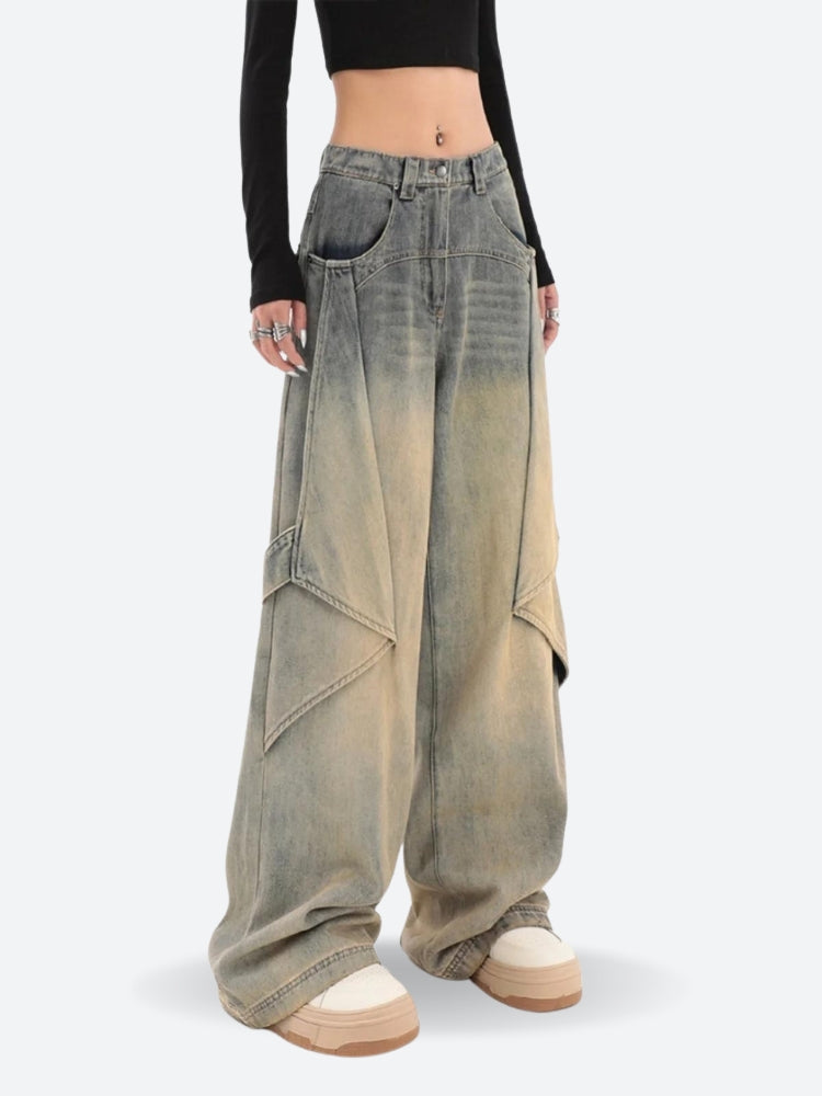 Skater Layered Denim Jeans Skater Layered Denim Jeans