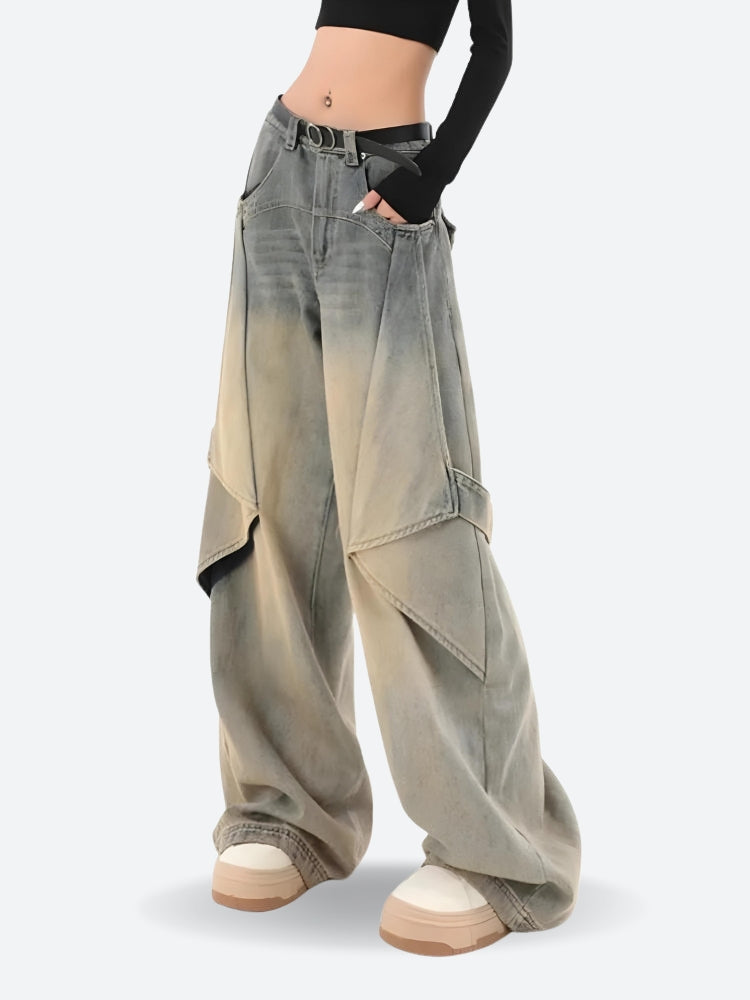 Skater Layered Denim Jeans Skater Layered Denim Jeans