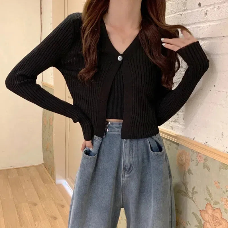 Soft Girl One Button Cardigan Soft Girl One Button Cardigan