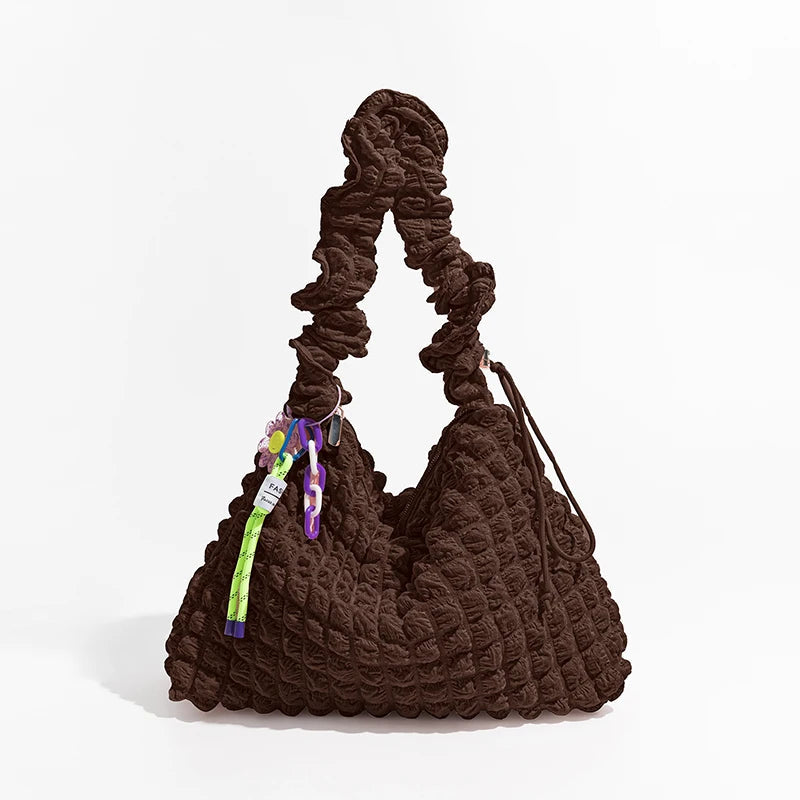 Soft Girl Quilted Ruched Hobo Bag Soft Girl Quilted Ruched Hobo Bag