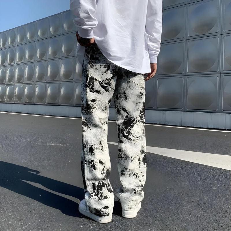 Spray Paint Straight Leg Jeans Spray Paint Straight Leg Jeans