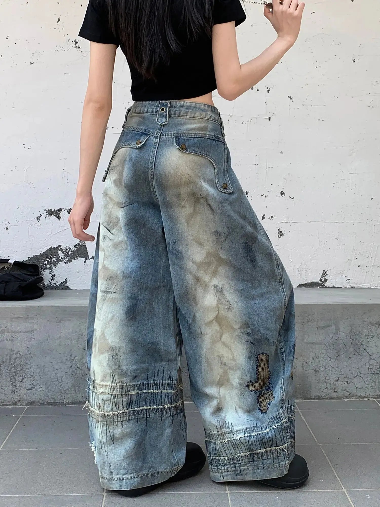 Stitch Baggy Jeans Stitch Baggy Jeans