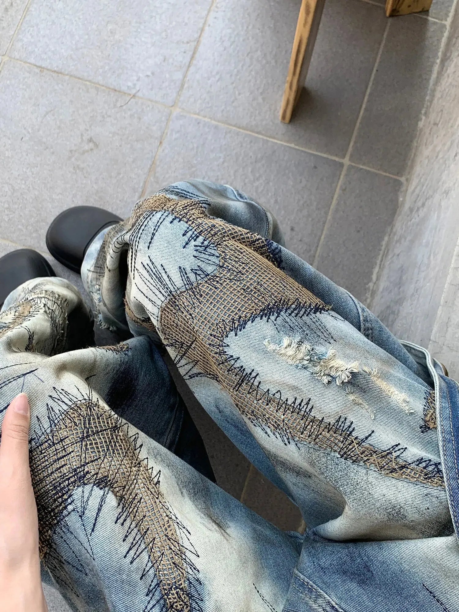 Stitch Baggy Jeans Stitch Baggy Jeans