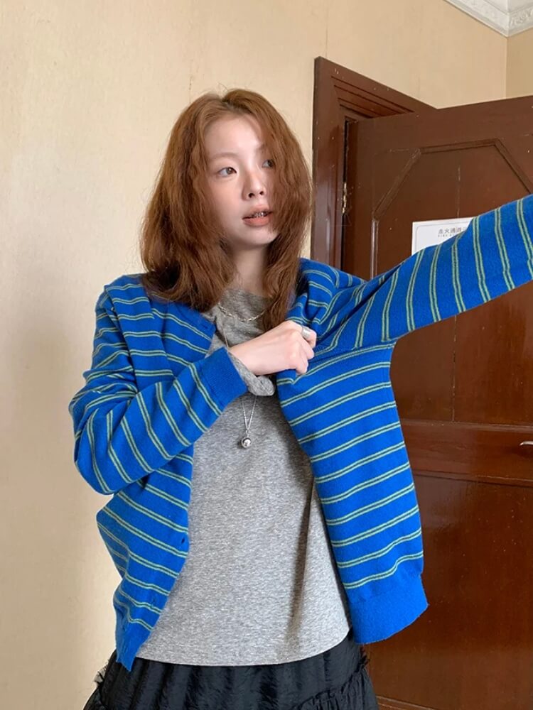 Striped Cardigan Striped Cardigan