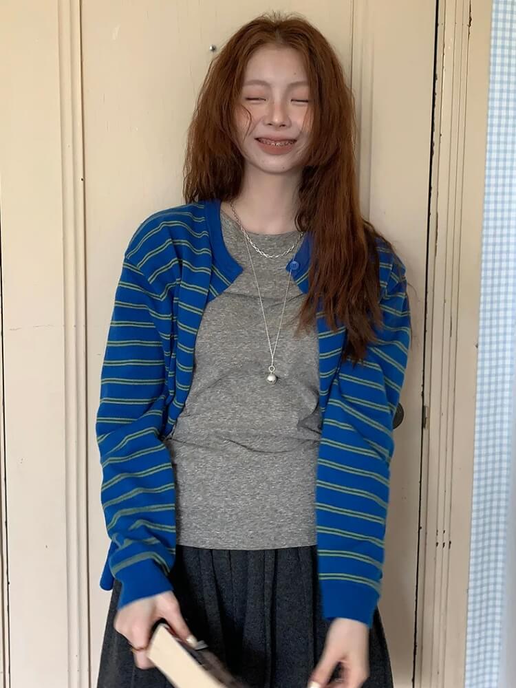 Striped Cardigan Striped Cardigan