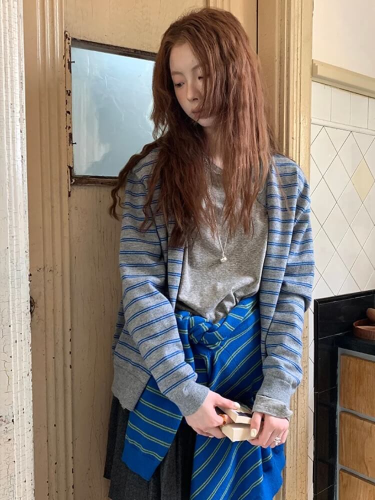 Striped Cardigan Striped Cardigan