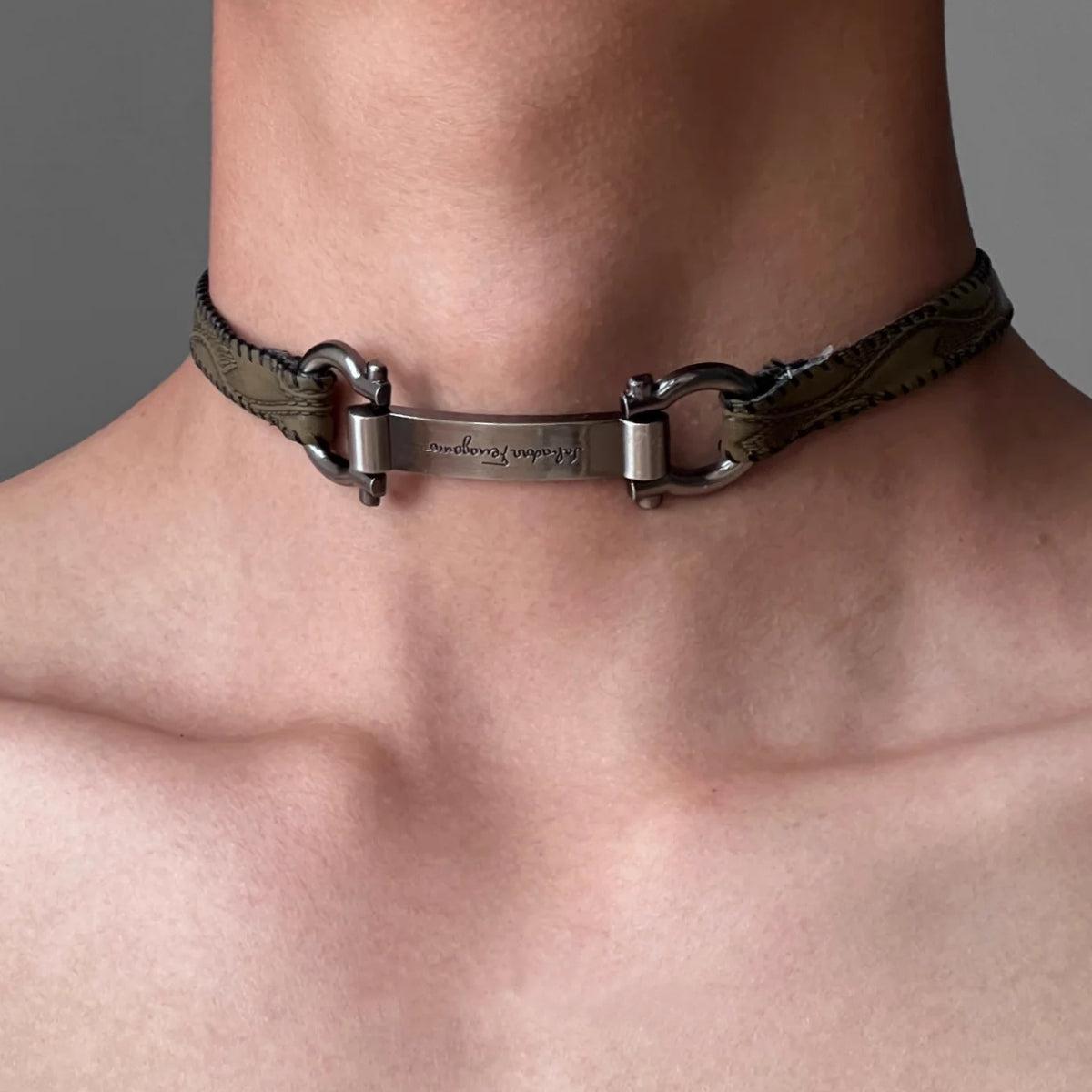 Tag Choker Necklace Tag Choker Necklace
