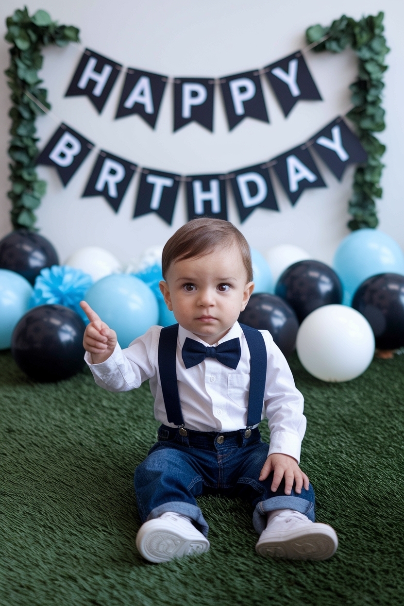 7. Creative 1st Birthday Boy Outfit Ideas for Celebrations outfit idea