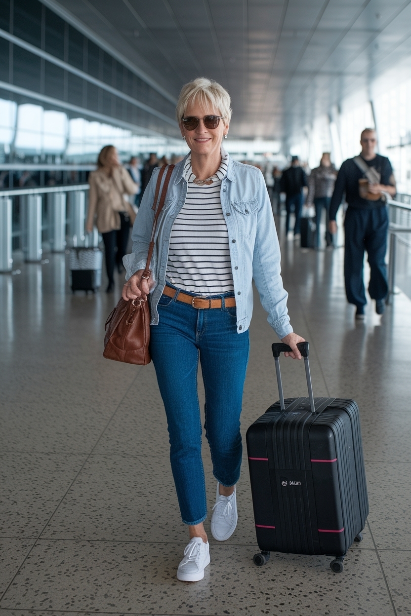 Airport Outfit for Women Over 40: Stylish Choices outfit idea