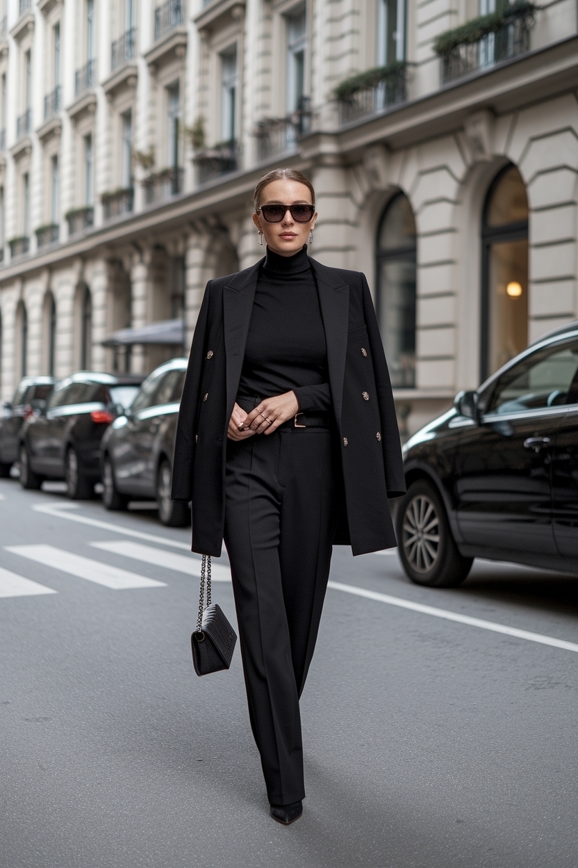 Trendy All Black Outfits for Women to Elevate Style outfit idea