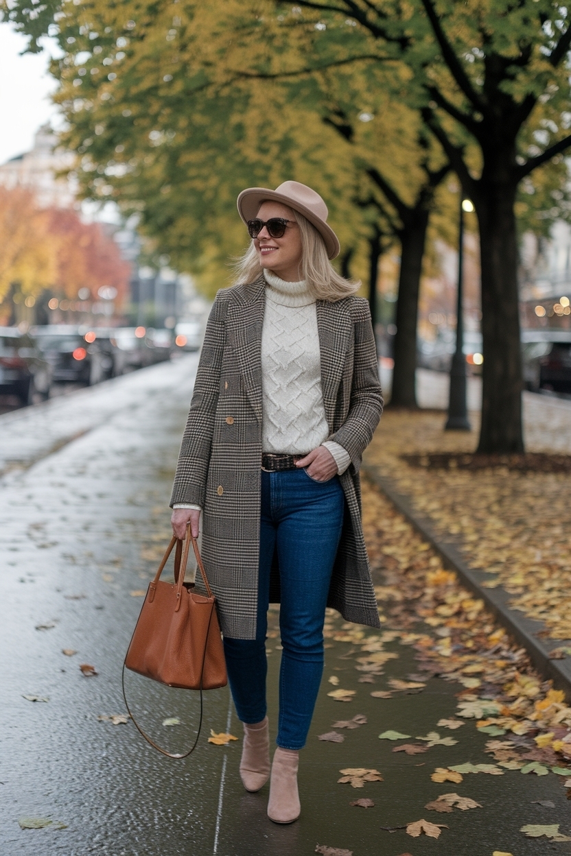 Cozy Autumn Outfits Women Over 40 Casual Winter Styles outfit idea