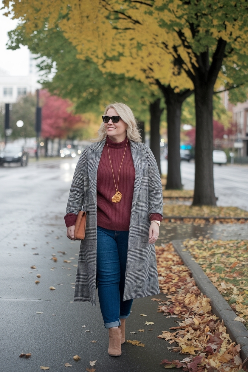 Flattering Autumn Outfits Women Over 40 Plus Size Styles outfit idea