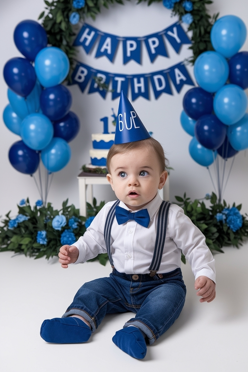 8. Adorable Baby Boy 1st Birthday Outfit Options to Consider outfit idea