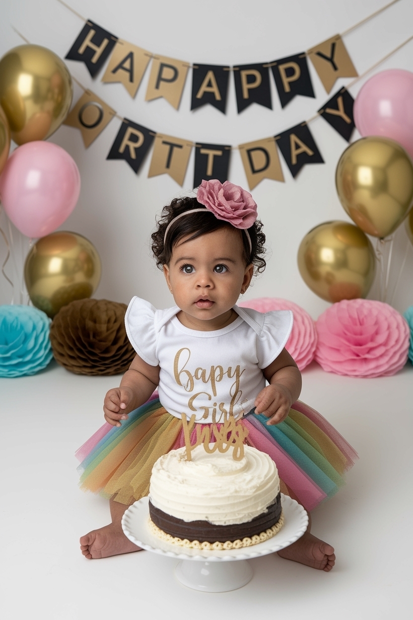 Charming Baby Girl First Birthday Outfit Trends to Explore outfit idea