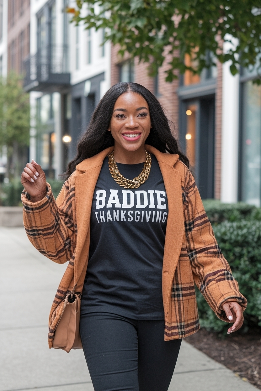 Stylish Baddie Thanksgiving Outfits Black Women Will Love outfit idea